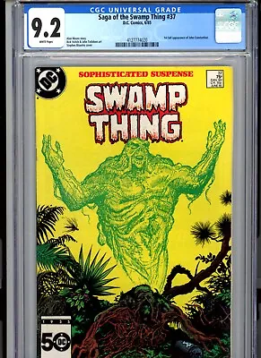 Buy CGC 9.2 Saga Of The Swamp Thing #37 1st Full App Constantine • 358.49£