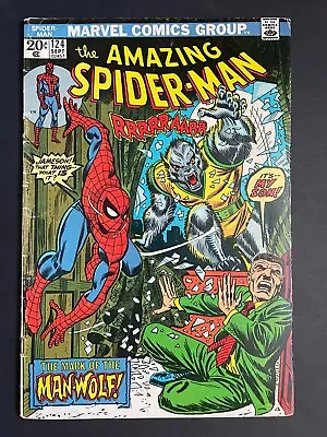 Buy Amazing Spider-Man #124 - 1st Man-Wolf Marvel 1973 Comics • 55.40£