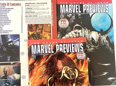 Buy Marvel Previews # 15. 30 & 33. 3 Issue Lot January 2005-may 2006. • 7.99£