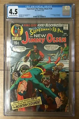 Buy Supermans Pal Jimmy Olsen #134 1st Appearance Of Darkseid CGC 4.5 1243246016 • 195£