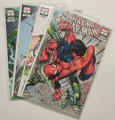 Buy AMAZING SPIDER-MAN #6 (LGY #900) 4 VARIANT COVER Set Marvel Comic Lot • 21.31£