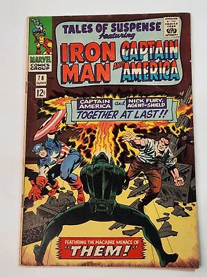 Buy Tales Of Suspense 78 Captain America Stan Lee Jack Kirby Silver Age 1966 • 35.57£