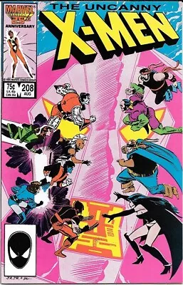 Buy Uncanny X-Men 208-A  Marvel Comics Vol-1 (1981-2011) Grade 7.5 • 15.85£