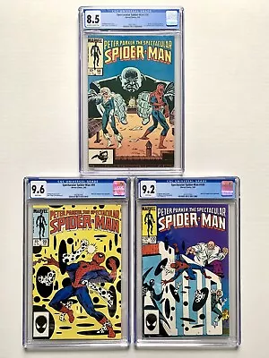 Buy Spectacular Spider-Man #98(CGC 8.5) -#99(CGC 9.6)- #100(CGC 9.2) (1985) The SPOT • 216.83£