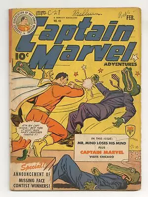 Buy Captain Marvel Adventures #43 PR 0.5 1945 • 37.46£