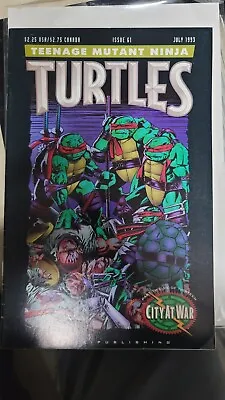 Buy Teenage Mutant Ninja Turtles Mirage Publishing #61 July 1993 City At War • 20.91£