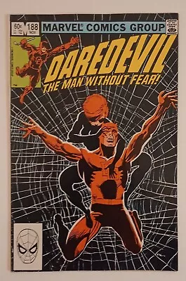 Buy Daredevil 188 (The Widow's Bite!) Frank Miller 1982 • 7.17£