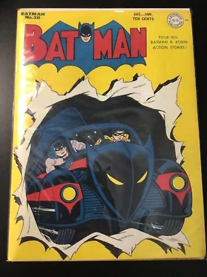 Buy D.C. Comics, Batman #20, 1944, 1st Batmobile Cover, PR Read Inside! • 284.62£