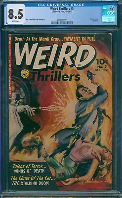 Buy Weird Thrillers #5 1952 CGC 8.5 White Pages! Last Issue! 2nd Highest Graded Copy • 1,801.37£