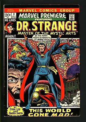 Buy Marvel Premiere #3 QTY 3 First Doctor Strange In Series Barry Windsor-Smith F-VF • 120.64£