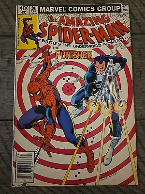 Buy The Amazing Spider-Man 201 Newsstand Punisher Appearance Marvel Comics 1980 • 20.23£