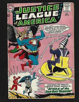 Buy Justice League Of America #32 VG 1st/Origin Brain Storm Batman Superman Hawkman • 19.77£