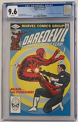 Buy DAREDEVIL #183 CGC 9.6 NEAR MINT+! Iconic Miller Cover DD Vs Punisher! 6/82🔥🔑 • 91.94£