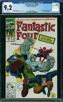 Buy FANTASTIC FOUR  #348  Awesome Cover! CGC 9.2   WHITE PAGES!     4081186009 • 30.04£