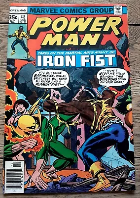 Buy Power Man #48 Marvel Comics, 1977  1st First Fight Versus Iron Fist John Byrne • 33.46£