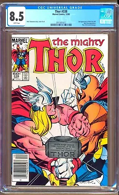 Buy Thor #338 (1983) CGC 8.5  WP  Simonson  Beta Ray Bill    NEWSSTAND  • 32.38£