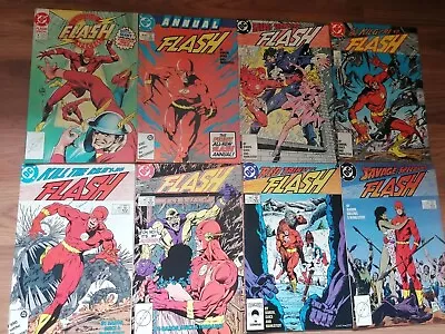 Buy DC Flash Comics Bundle. 50th Anniversary Annual 1, Annual 1, 2, 3, 4, 5, 7, 10 • 16£
