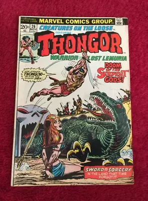 Buy Free P & P ; Creatures On The Loose #26, Nov 1973: Thongor Of Lemuria! (KG) • 7.99£