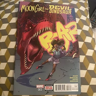 Buy Marvel Comics Moon Girl And Devil Dinosaur Issue #3 Amy Reeder Optioned • 7£