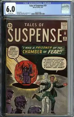 Buy Tales Of Suspense #33 Cgc 6.0 Ow Pages // Marvel Comics 1962 • 237.47£