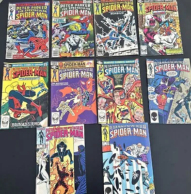 Buy Peter Parker THE SPECTACULAR SPIDER-MAN 23 25  38 41 58 61 67 93 94 100 Lot 10 • 28.41£