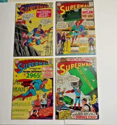 Buy Superman  #178 #179 #181 #182 Silver Age 1965/6 • 34.95£