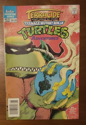 Buy Teenage Mutant Ninja Turtles Adventures #57 (1994) Terracide Pt 3 Newsstand • 17.69£