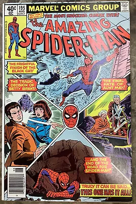 Buy The Amazing Spider-Man #195 Marvel 1979 Comic Book 2nd Blackcat • 31.96£