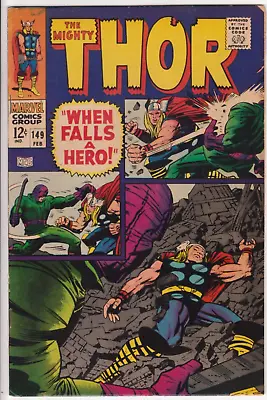 Buy The Mighty Thor #149, Marvel Comics 1968 FN+ 6.5 Lee And Kirby.  2nd Wrecker! • 31.98£