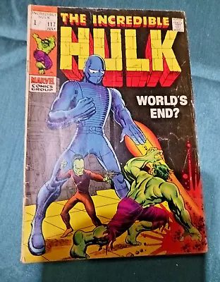 Buy Incredible Hulk #117📖Marvel July 1969 Silver Age Stan Lee/Herb Trimpe. FN (6.0) • 17.99£