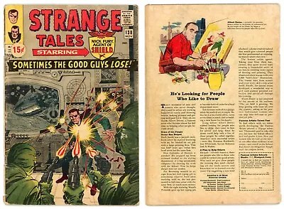 Buy Strange Tales #138 (GD 2.0) 1st App Eternity Nick Fury Lee Kirby 1965 Marvel • 30.04£