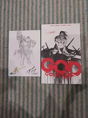 Buy GOD COUNTRY  1st Print Double Signed Sketch Card RARE • 45£