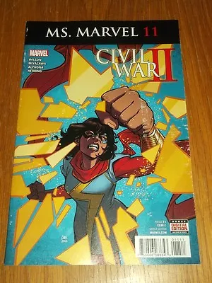 Buy Ms Marvel #11 Marvel Comics Civil War Ii November 2016 • 3.49£