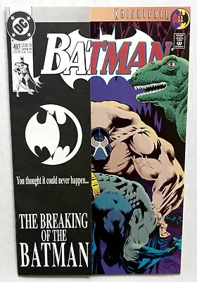 Buy Batman #497 - 1993 Bane Breaks Batman's Back Cover B Cardstock Overlay DC Comics • 8.37£
