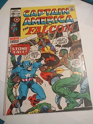 Buy Captain America #134  1970 1st Title Cap Amer. & Falcon 1st Sarah Wilson! • 23.75£