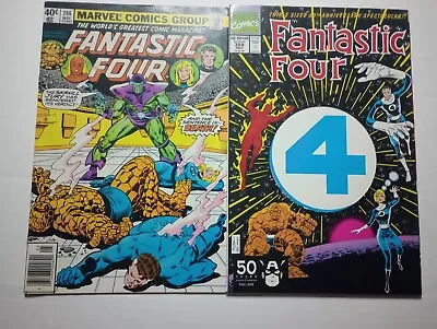 Buy Fantastic Four 206 (Marvel 1979) And Fantastic Four 358 (Marvel 1991) • 11.98£