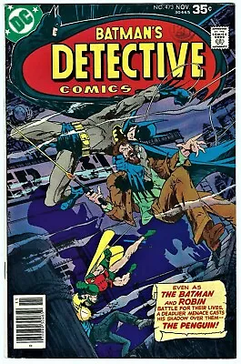 Buy DETECTIVE COMICS No.473 - DC 1977 - 'The Malay Penguin' - Co-starring Robin : VF • 35£