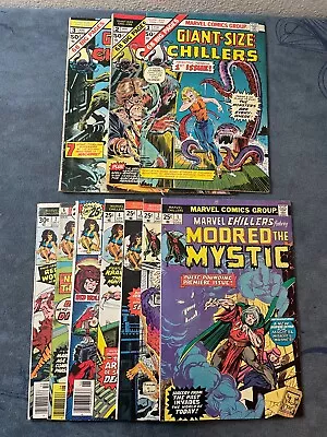 Buy Marvel Chillers 1-7 Giant Size 1-3 1975 Complete Horror Comic Lot Mid Low Grades • 104.31£