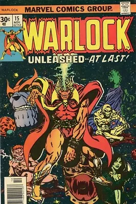 Buy Marvel Comics Comic Book #15 Warlock Thanos Gamora Nov 1976 Grade VG 4.0 • 5.60£