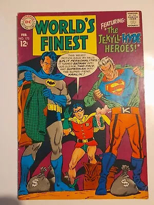 Buy World's Finest #173 Feb 1968 VGC+ 4.5 1st Silver Age Appearance Of Two-Face • 19.99£