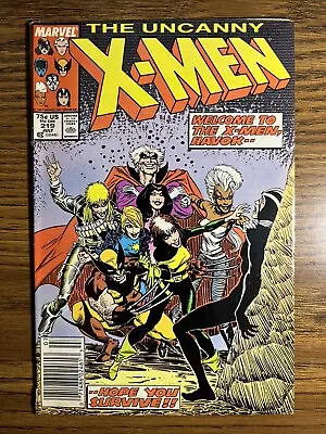 Buy Uncanny X-men 219 Newsstand Havok Joins The Team Claremont Story Marvel 1987 • 4.71£
