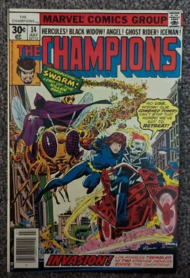 Buy THE Champions 14. Marvel Comics 1977. RARE IN UK. Featuring Swarm • 7.48£