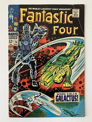 Buy Fantastic Four #74 6.5 Fn+ 1968 Silver Surfer & Galactus Marvel Comics • 57.87£