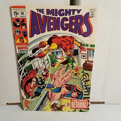 Buy The Mighty Avengers 66 1st Mention Adamantium 1st App Ultron-6 Silver Age 1969 • 46.79£
