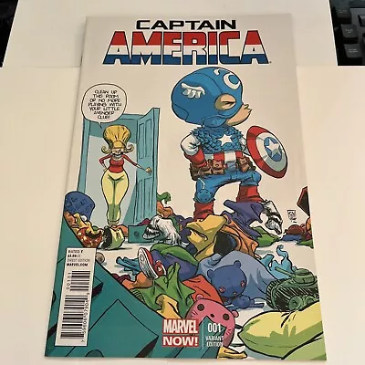 Buy Captain America #1 (2013) Marvel Comics Scottie Young Variant First Print NM+ • 6.50£