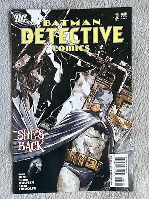 Buy DC Comics Detective Comics #845 Batman 2008 New Back Issue 1st Print Adult • 2.99£