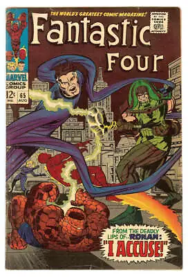 Buy Fantastic Four #65 5.0 // 1st Appearance Of Ronan The Accuser Marvel Comics 1967 • 49.64£
