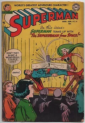 Buy SUPERMAN - SERIES 1 No.81  MARCH/APRIL 1953 - GD/VG  DC COMICS - RARE • 210£