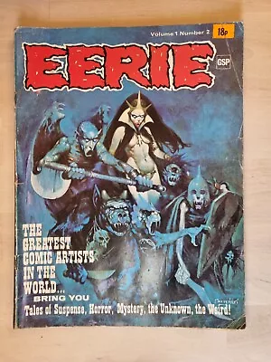 Buy Eerie Volume 1 #2 - Gold Star Publications 1972 Vintage Horror • 10£