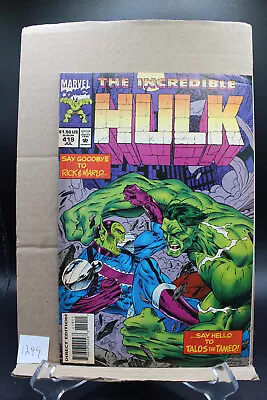 Buy INCREDIBLE HULK #419 (Marvel, 1962) VF Talos The Tamed, Skrulls • 5.53£